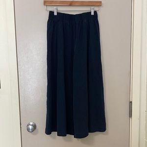 Elizabeth Suzann Silk Andy Palazzo Pants Navy S-S